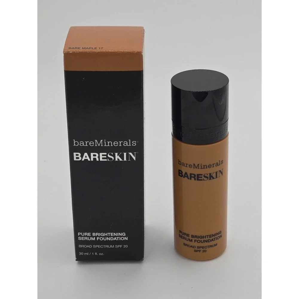 bareMinerals Bareskin Pure Brightening Serum Foundation Bare Maple 17 SPF 20 1oz
